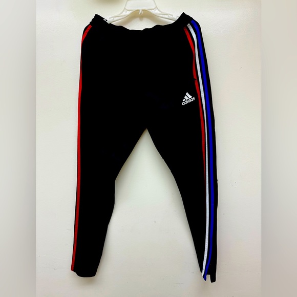 adidas Other - Men’s medium track pants Adidas blue red white stripe